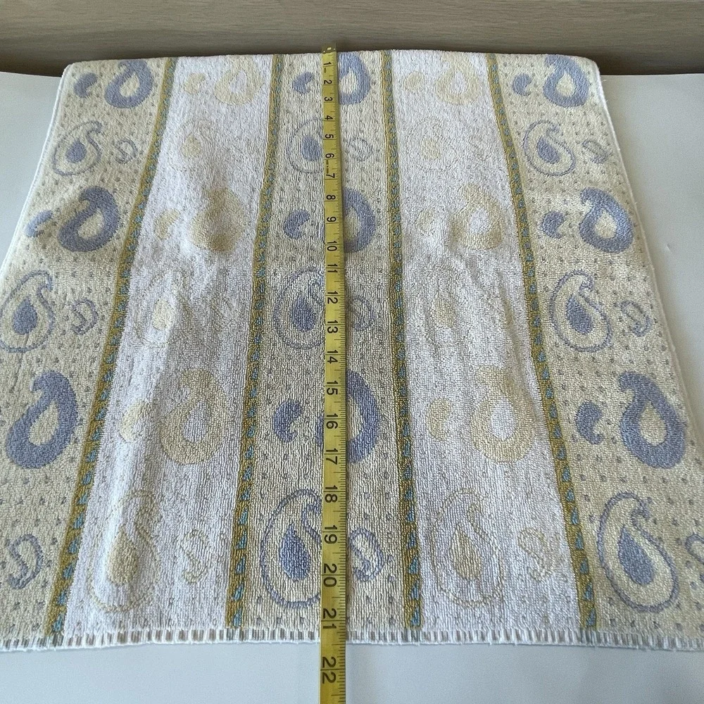 Vintage 70s Springmaid by Shala Vardimon Bath Towel Set 22x42 Grannycore Retro